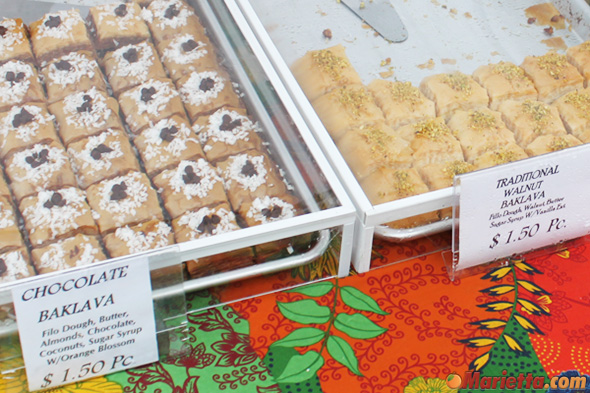 Baklava at the Marietta Square Farmers Market