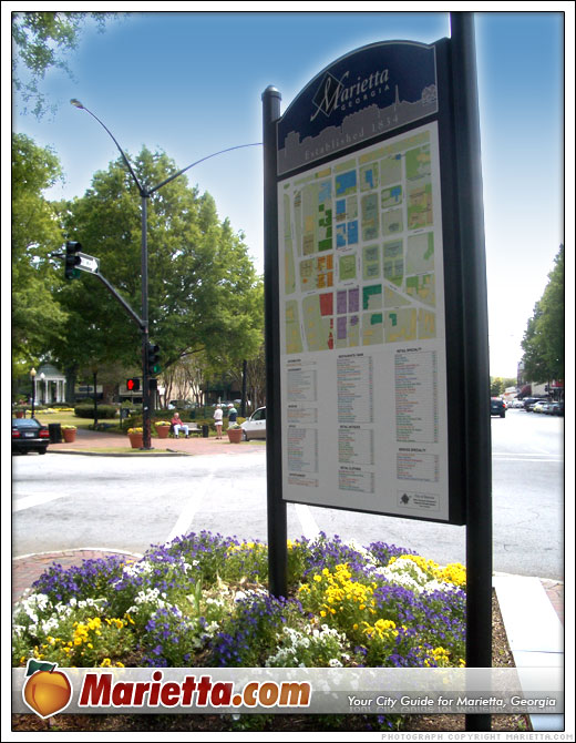 Map of Marietta Square Shops