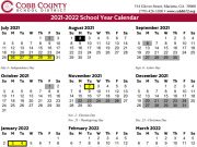 Cobb County School Calendar 2022-2023 | Marietta.com