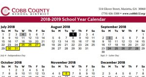 Cobb County Calendar 2022 23 Winter Break | Marietta.com
