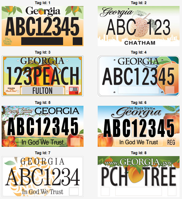 License Plate Tags Ga