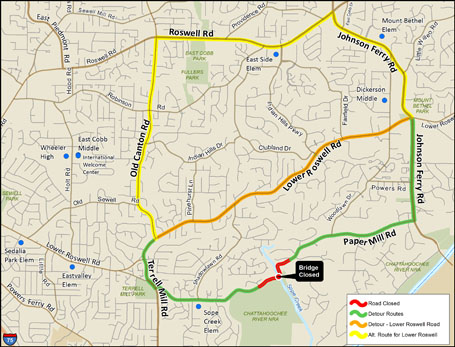 papermillroadbridgedetour