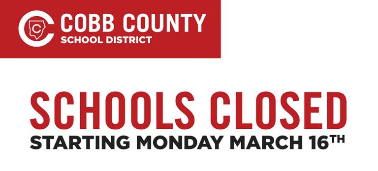 Cobb County and Marietta City Schools Closed as of March 16, 2020